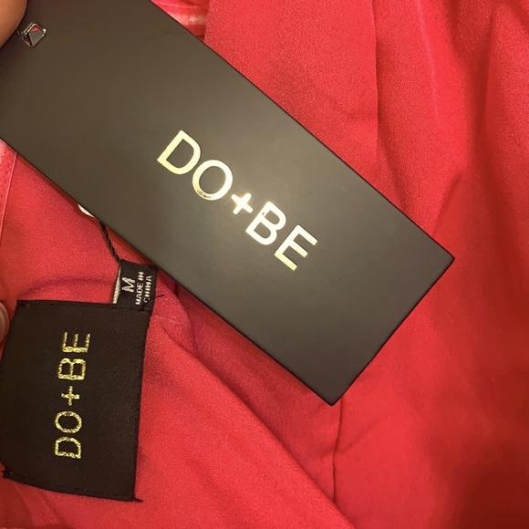 Elegant pink dress with off-the-shoulder straps - Picture 3 of 4